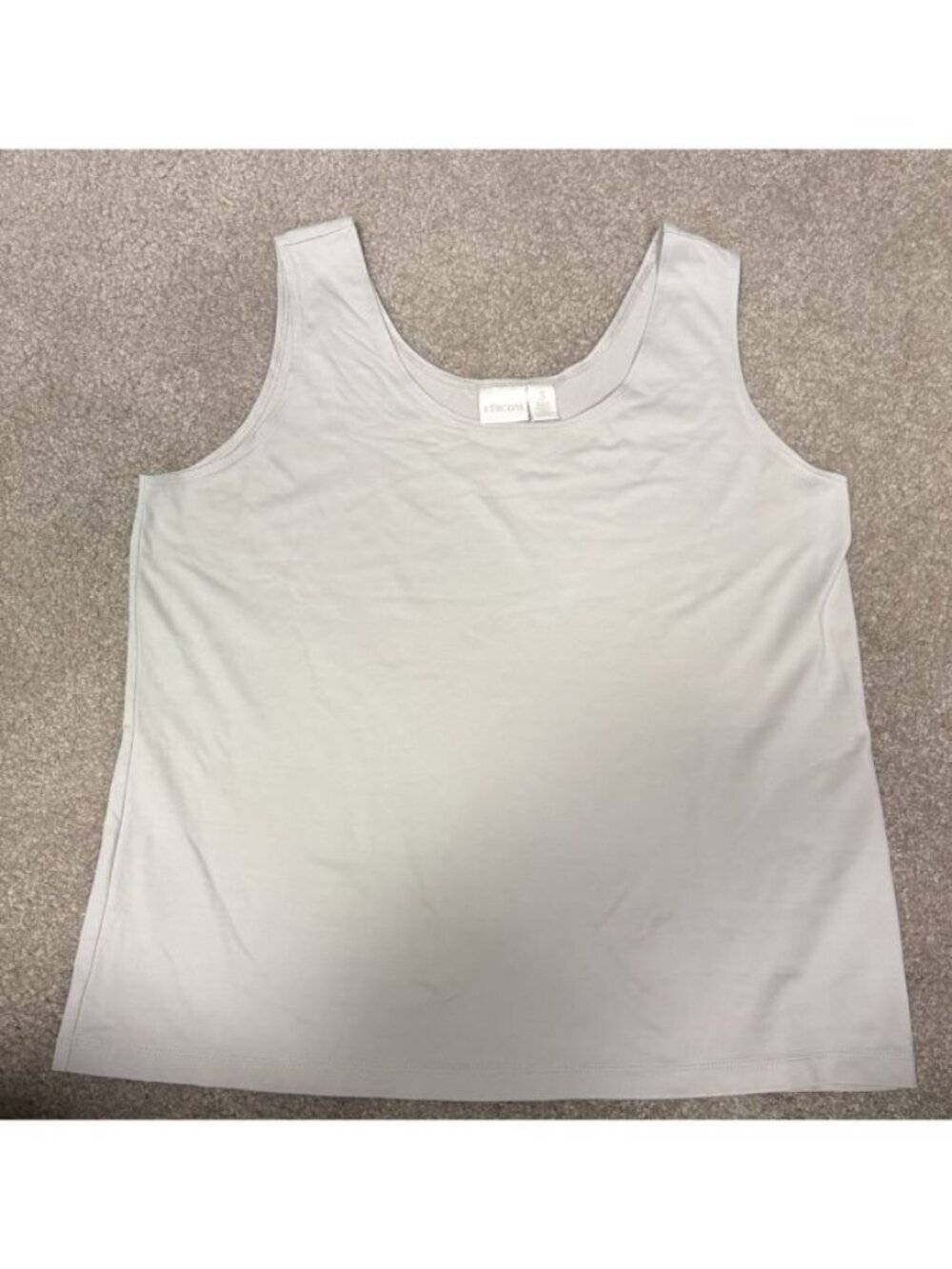 Chicos STRETCH Beige Tan Tank Top Size 3 Sleeveless NWOT